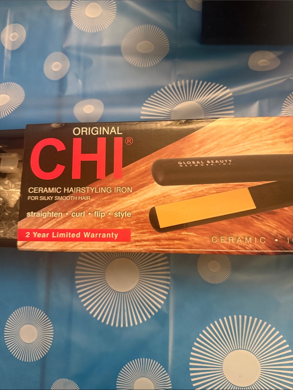 CHI Original Ceramic Hairstyling Iron - Black with Gold Plates brand new - Picture 7 of 8